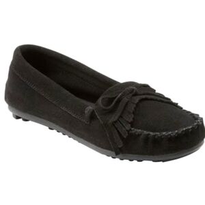Ladies' Moccasin black suede  slip on Shoes Women's 11 new with tags